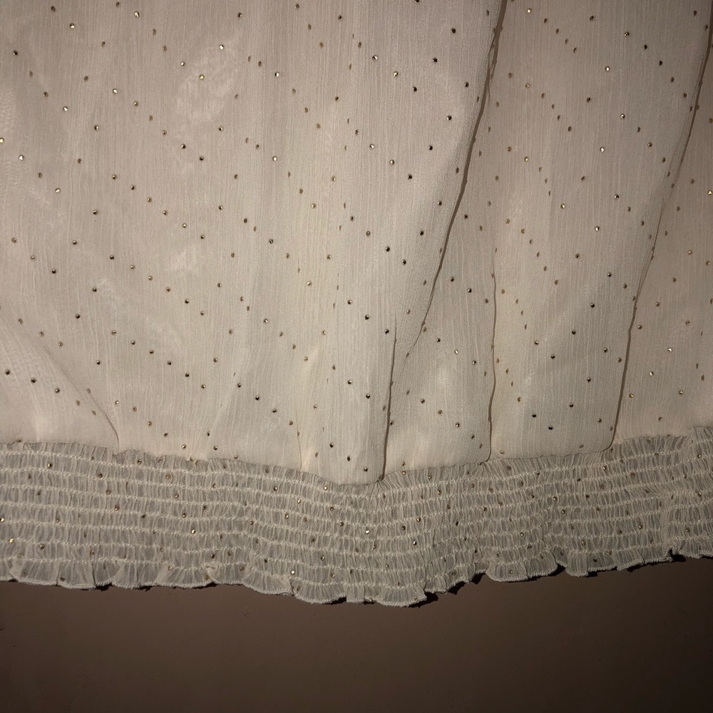 Elle creamy white peasant top - Picture 5 of 7
